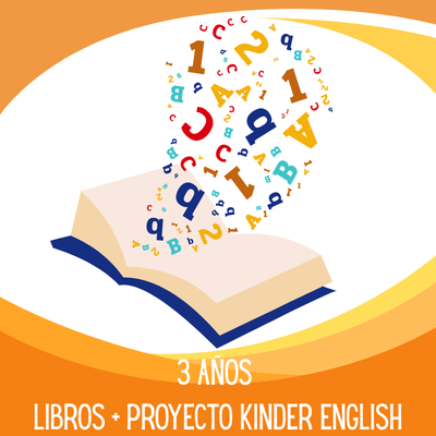 Libros + Proyecto Kinder English 3 Años